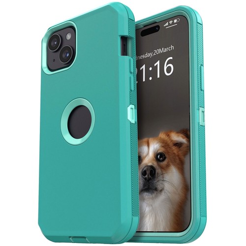 Funda de goma a prueba de golpes 3 en 1 capas para Apple iPhone 15/Pro/Pro Max/15 Plus - Imagen 76 de 85