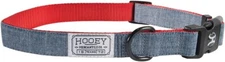 Hooey Merchantile Dog Collar (L)- Denim/Red