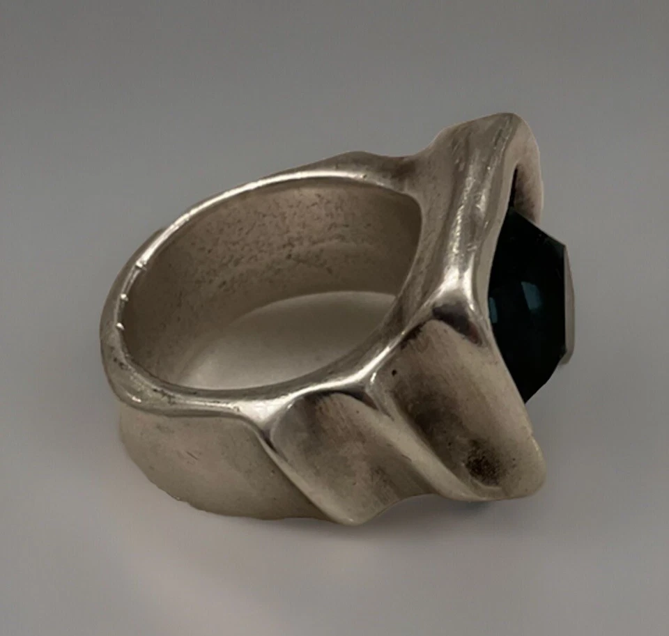 Anillo UNO de 50 UNISEX Elementos Azules Cristal Plata LA JOJOYA talla 5.5 Foto 3 de 4