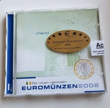 Nowe krajowe monety euro 2002 Irlandia Kolekcja rocznika 2004 Nowa