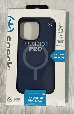 Speck Presidio 2 Pro MagSafe case For Apple iPhone 15 Pro Max- Coastal Blue
