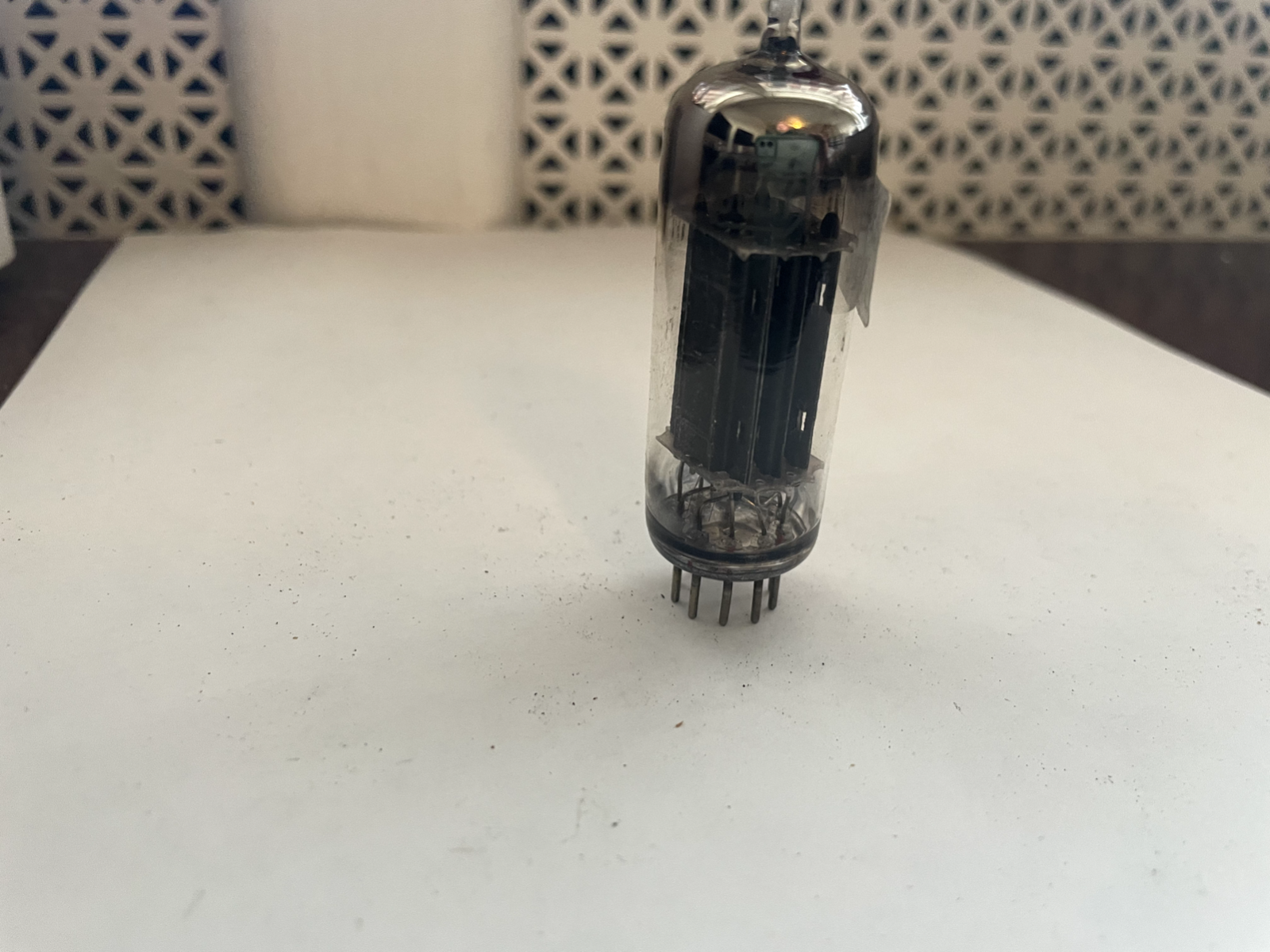 Vintage Rca 6CG7 Vacuum Tube Very Strong & Balanced Black Plates
