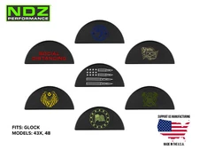 for Glock 43X 48 Grip Frame Plug Aluminum Color Filled Laser Engraved Trending