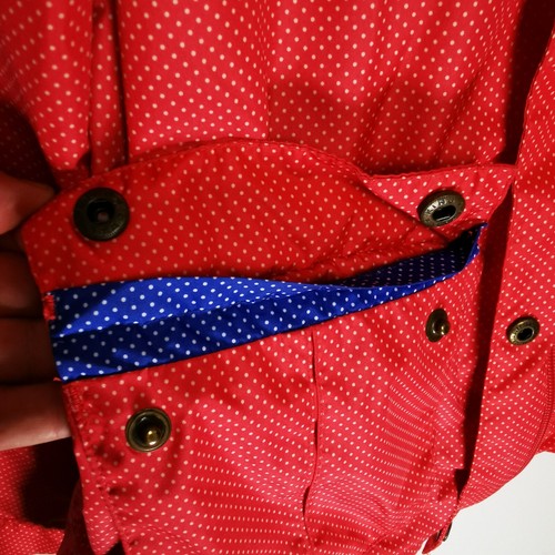 ~ ROXY ~ Womens ~ Pink ~ Dotty ~ Lightweight Zip-Up Hooded Jacket ~ Small ~ S ~ - Picture 10 of 10
