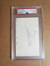 Arthur Ashe Signed Cut PSA Certified Encapsulated 