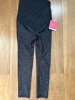 Ingrid & Isabel Maternity Women's Leggings Crossover Panel Black/Gray XS NEW — photo 1