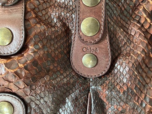 Bolso de hombro de cuero Chloe Silverado marrón usado auténtico hecho en Italia - Imagen 3 de 18