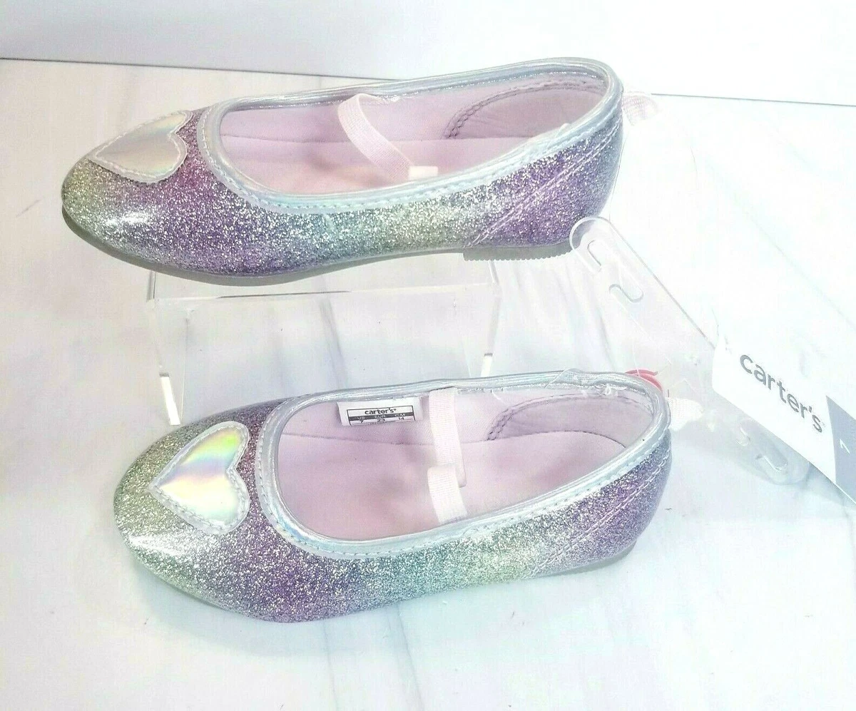 Carter's silver best sale shoes