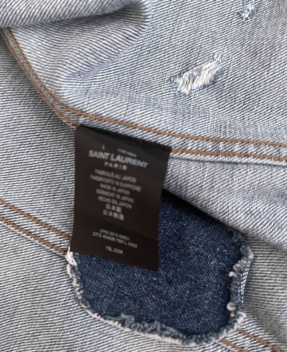 Saint Laurent Sweet Dreams Denim Jacket, US Mens L, Retail