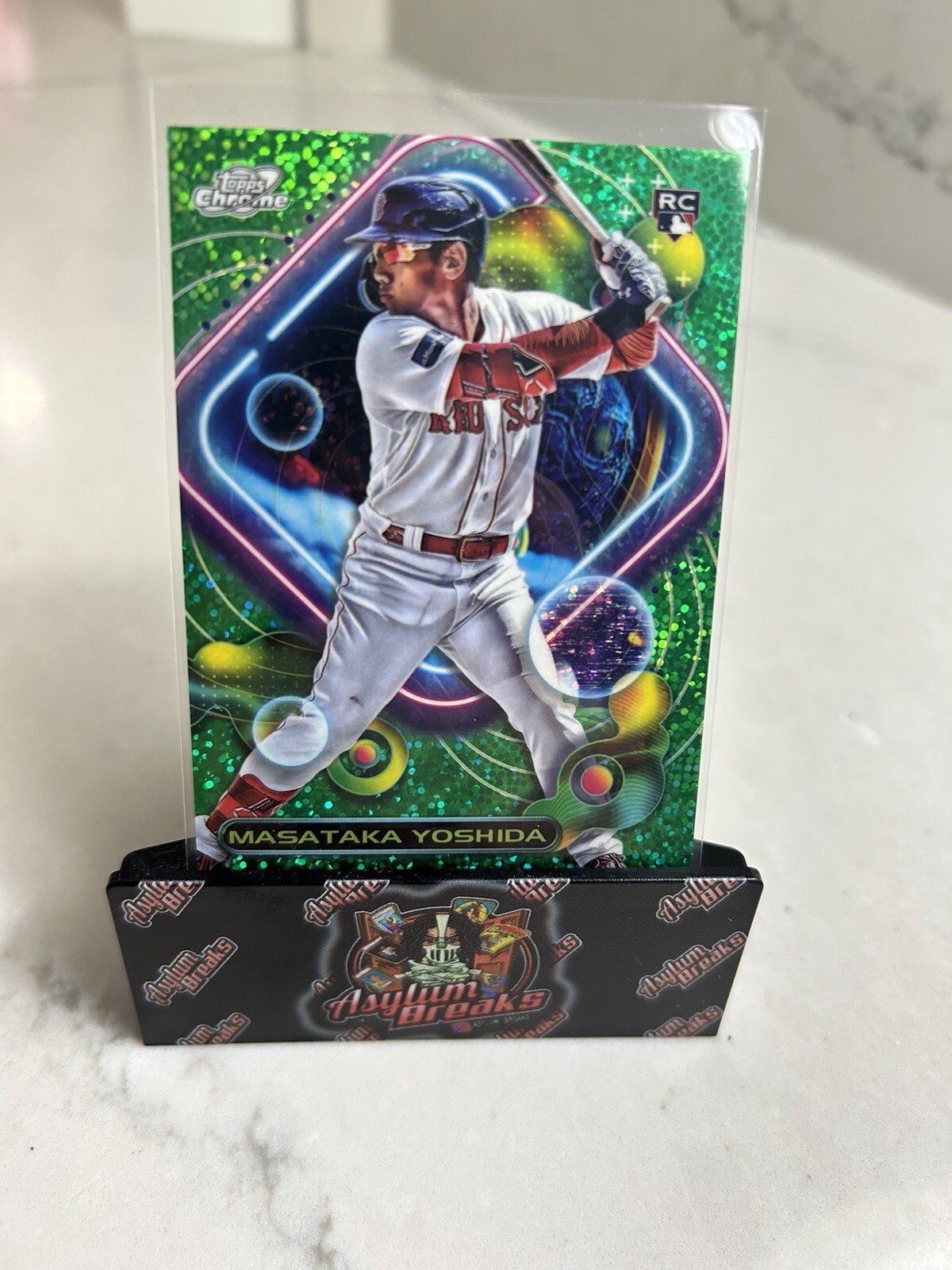 Masataka Yoshida RC 2023 Topps Chrome Cosmic Green Space Dust 51/75