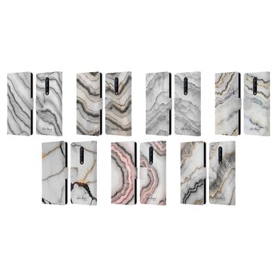OFFICIAL NATURE MAGICK METAMORPHIC MARBLE LEATHER BOOK CASE FOR ONEPLUS PHONES