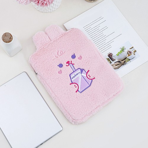 Housse en peluche pour ordinateur portable 10,5-11 pouces, sac en forme de lapin - Afbeelding 6 van 8