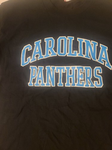 BNWT Carolina Panthers Shirt Mens Large Black NFL Football Adult Tee - Picture 5 of 12
