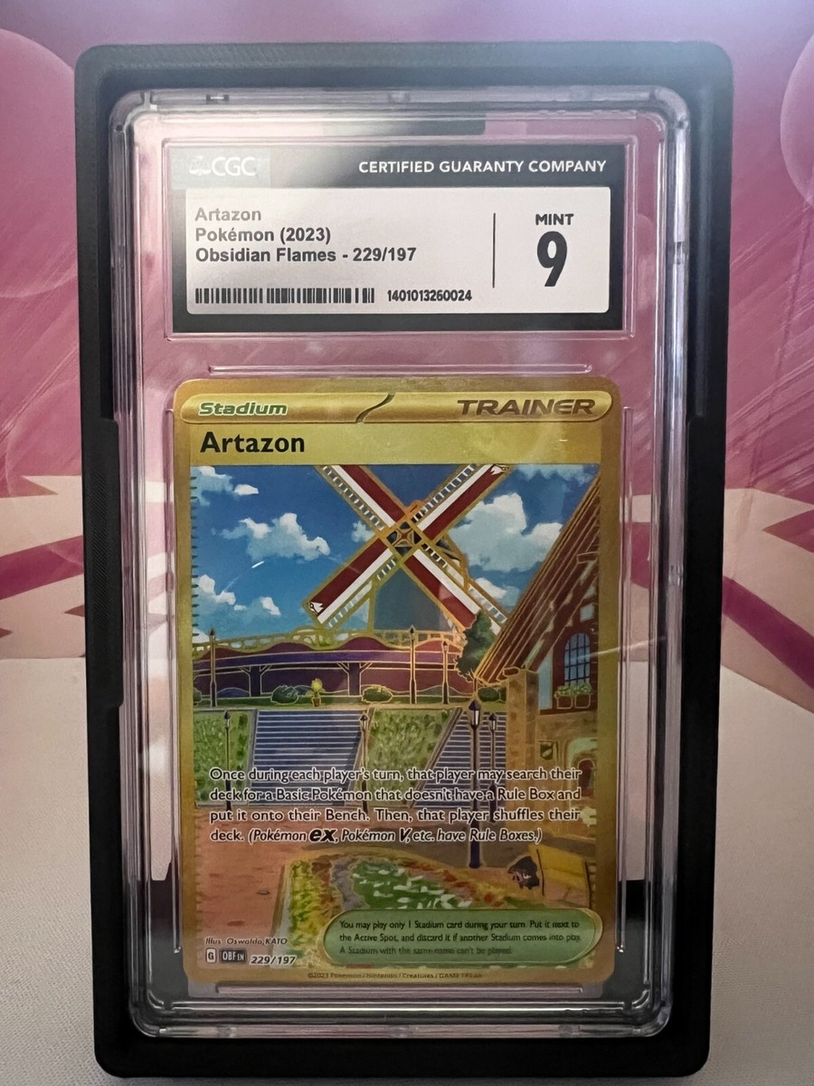 Artazon 229/197 - CGC Mint 9 - Sv03: Obsidian Flames Gold Holo