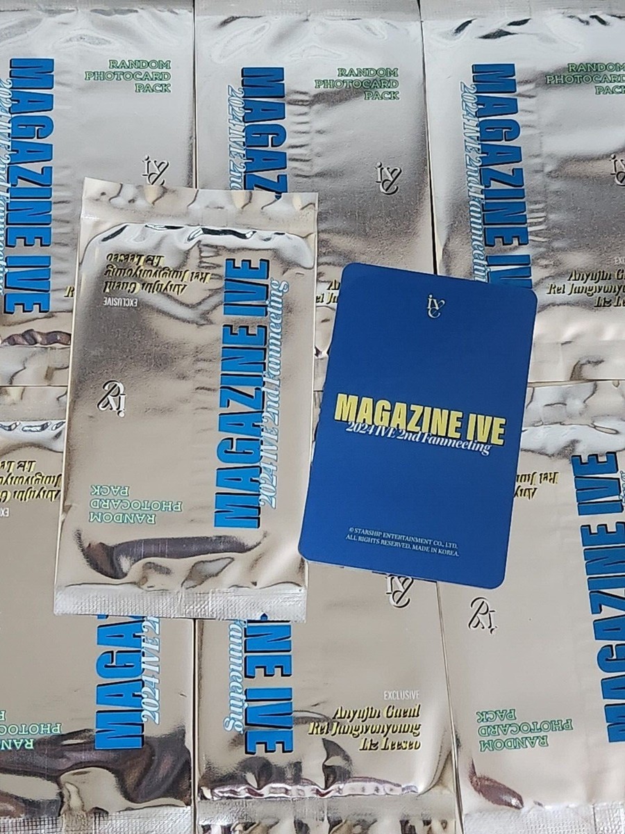 MAGAZINE IVE 韓国ファンミ トレカ ランダム 10 パックセット MAGAZINE IVE 韓国ファンミ トレカ ランダム 10 パックセット