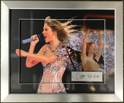 Taylor Swift Laser Engraved Signature Series Custom Framed