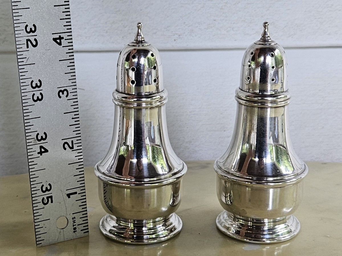 【銀製】1950s Fisher Sterling Silverソルト&ペッパー Fisher Sterling Silver In Antique Us Sterling Silver Salt
