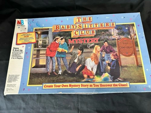 1992 The Babysitters Club Mystery Game Board Milton Bradley 99% Complete Vintage