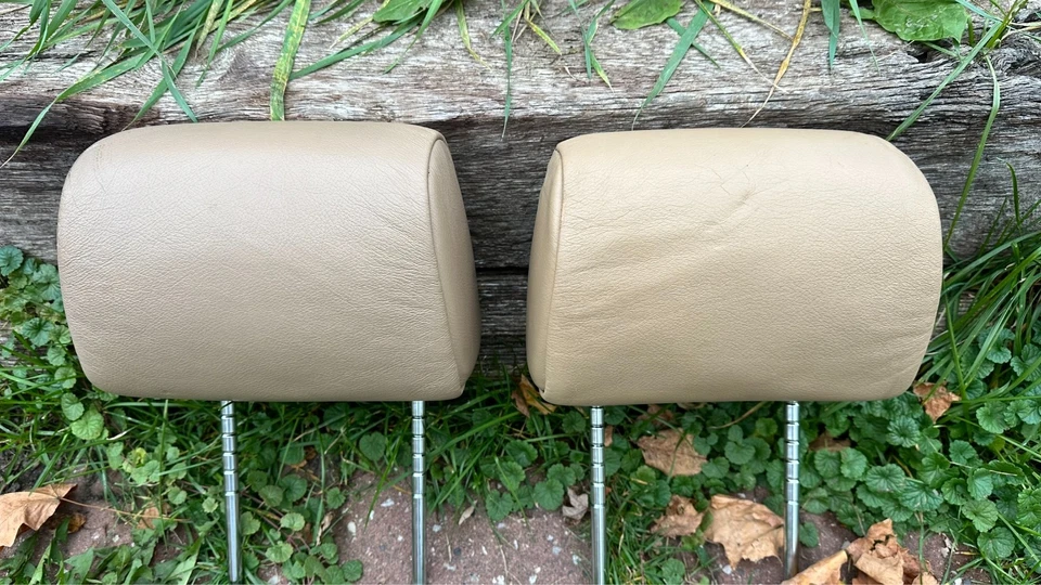 BMW 325is E36 1994 serie 3 reposacabezas asiento canastilla delantero izquierdo derecho beige Foto 2 de 4