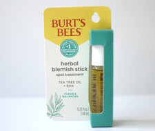 Burt's Bees Blemish Stick Spot Treatment Tea Tree Oil BHA .26 oz Balance