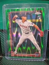 2025 Topps Chrome Kristian Campbell Green Lava RC 20/99 #171 Red Sox