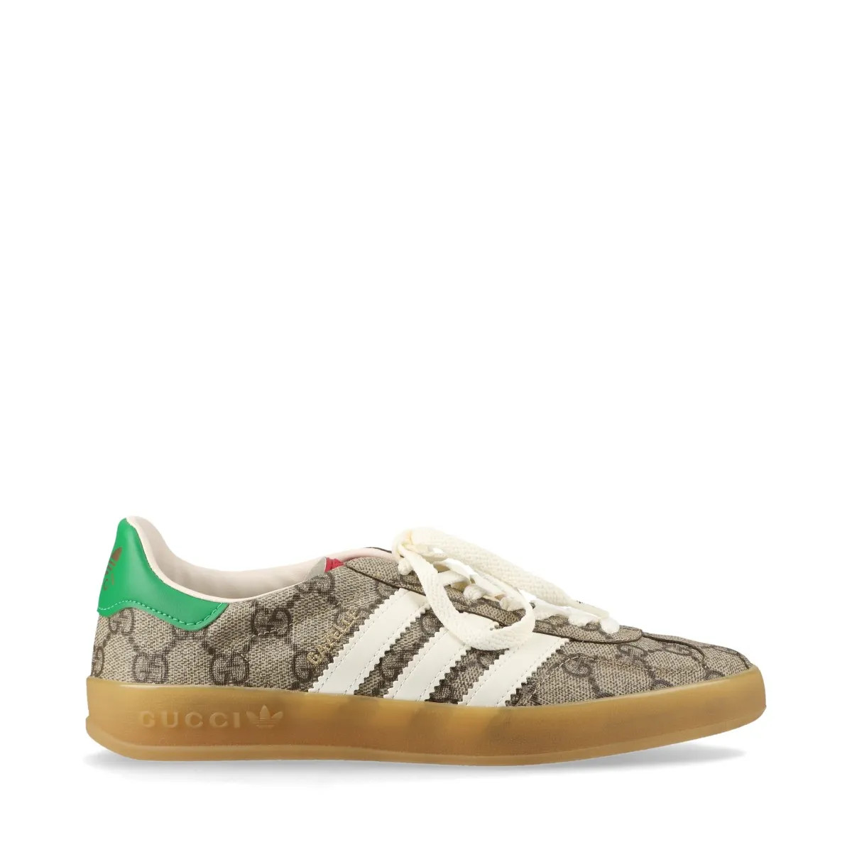 靴 Gucci Adidas Gazelle 27 cm Gucci x Adidas Gazelle PVC Sneakers 36 Ladies' Brown 715217 GG