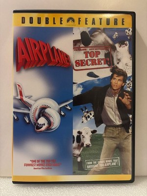 Airplane 1980 Top Secret 1984 (DVD Par 2007) Leslie Nielsen Val Kilmer Comedy
