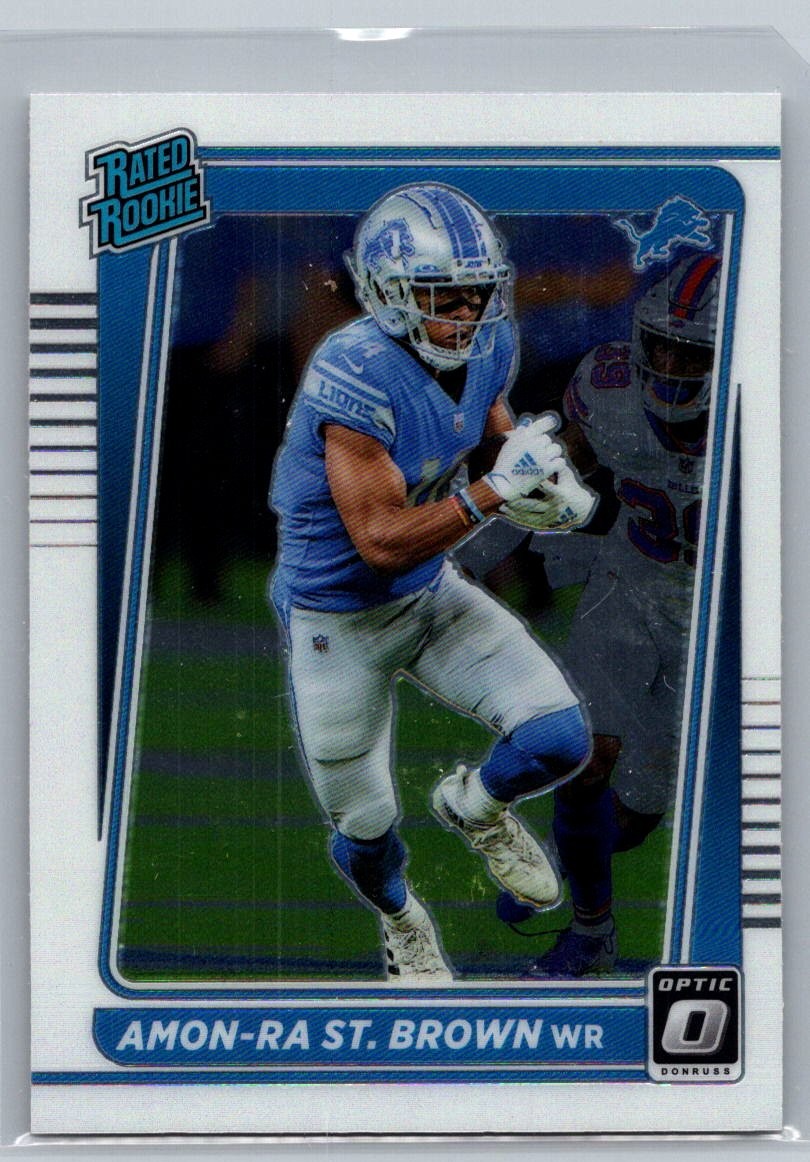 Amon-Ra St. Brown 228 2021 Donruss Optic RC Rookie Detroit Lions Card