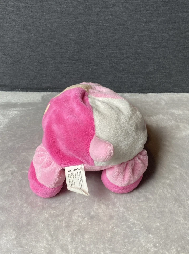 Juguete sensorial Kellytoy perro sonajero rosa bloques de color estrellas arrugadas 9"L Lovey Foto 4 de 4