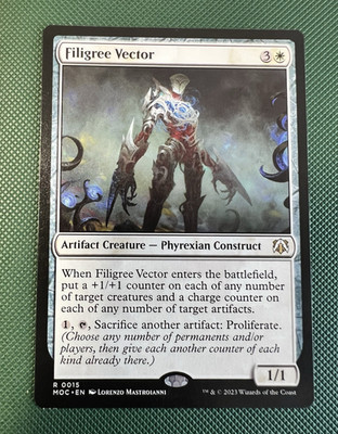 Filigree Vector Commander: March of the Machine Regular Rare 15 MTG NM 