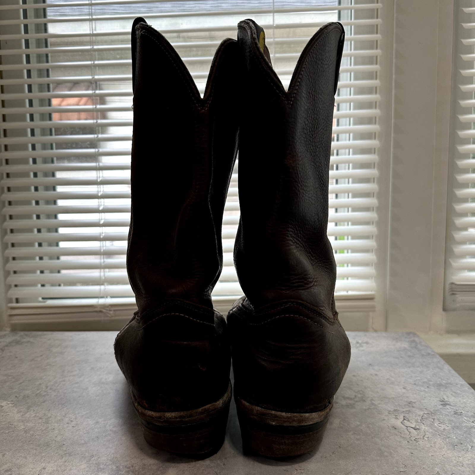 Chippewa Mens Brown Cowboy Boots Vibram Sole Size 12D 20018