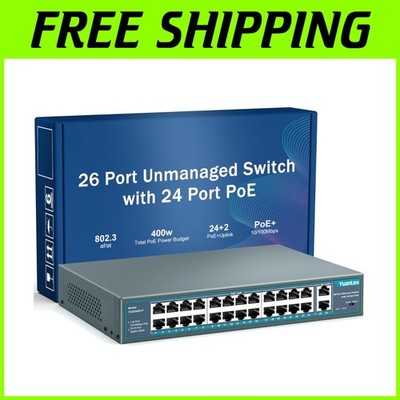 24 Port PoE Switch for Efficient Networking
