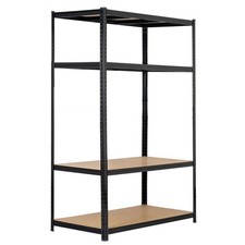 SGS 4 Tier Garage Racking, Boltless Shelving Storage Unit, Steel - 180x160x60cm