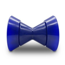 COLOFULWAY 4" Boat Trailer Roller Assembly Poly Bow with Spoke Blue