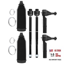 Front Inner Outer Tie Rod End w/Steering Boot fit 2007-2014 for Chevy