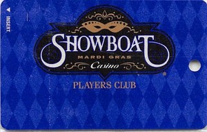 Showboat Casino - East Chicago, IL - 2nd Issue Slot Card w/o sig strip