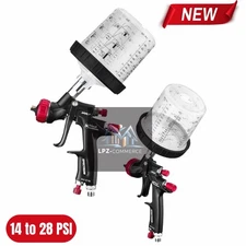 BLACK WIDOW BY SPECTRUM™ Professional HVLP Gravity-Feed Air Spray Gun — One Gun