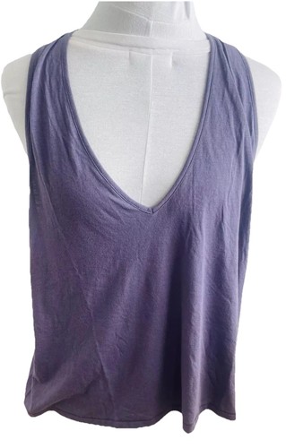 Free People Macrame Back Tank Top Purple Size L NWT Boho Festival Yoga - Picture 2 of 9