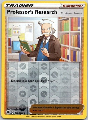 Professor's Research 147/172 Holo Reverse Holo Rare Brilliant Stars NM