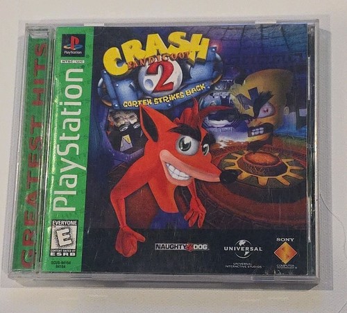 Crash Bandicoot 2 Cortex Strikes Back Sony PlayStation PS1 Video Game - Picture 1 of 5