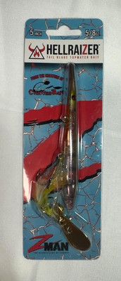 ZMAN ' HELLRAIZER ' TAIL BLADE TOPWATER BAIT ' 5'' - 5/8oz ' GHOST GILL