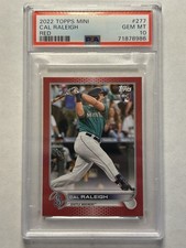 Cal Raleigh RC - 2022 Topps Mini RED 5/5 - PSA 10