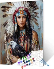 Paint by Numbers Kit DIY Canvas Painting Set for Adults Kids Home Decor Gift DIY