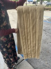 White silk lined Mink