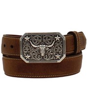 3D Boys' Longhorn Western Belt - D120001202