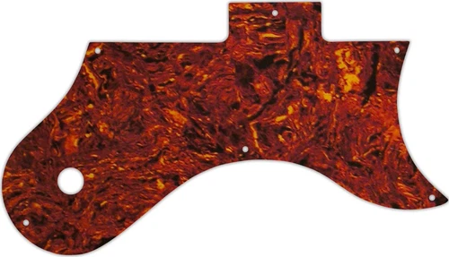 WD Custom Pickguard For Gibson L-6S #05P Tortoise Shell/Parchment