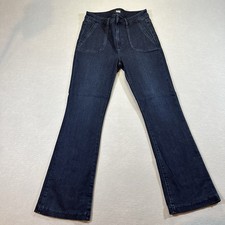 PAIGE Claudine Flare Jeans Women  s 27 Dark Wash High Rise Premium Denim EUC