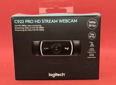 Logitech C922 Pro HD Stream Webcam 1080p Black