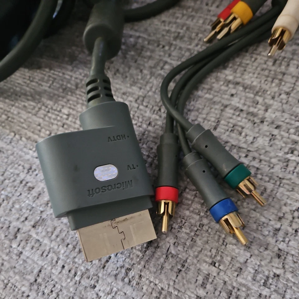 Microsoft Xbox 360 Power Supply Brick and Component HD AV Cable OEM - Image 2 of 3
