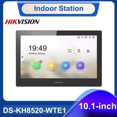 Hikvision DS-KH8520-WTE1 WiFi PoE Video Intercom 10.1'' Indoor Station Monitor